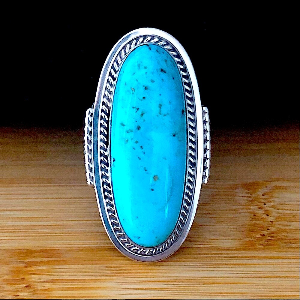 $148 Navajo Running Bear Southwest Estate Ring Sterling Size 8 & 3/4 RB 925 - Picture 6 of 8